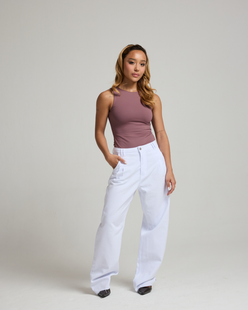 CALÇA CLHOE BRANCA - DENIM