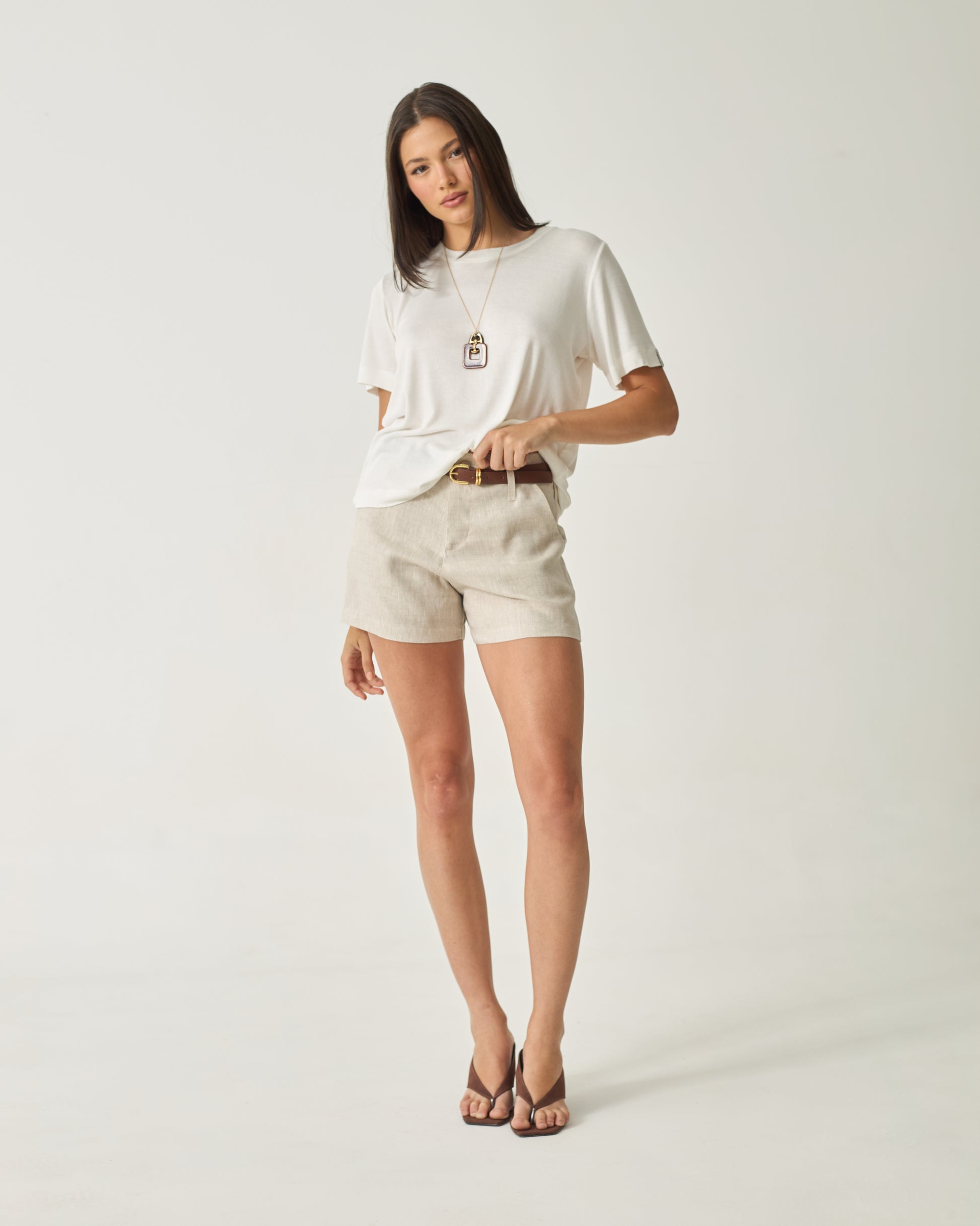 SHORTS ELLA - 100% LINHO