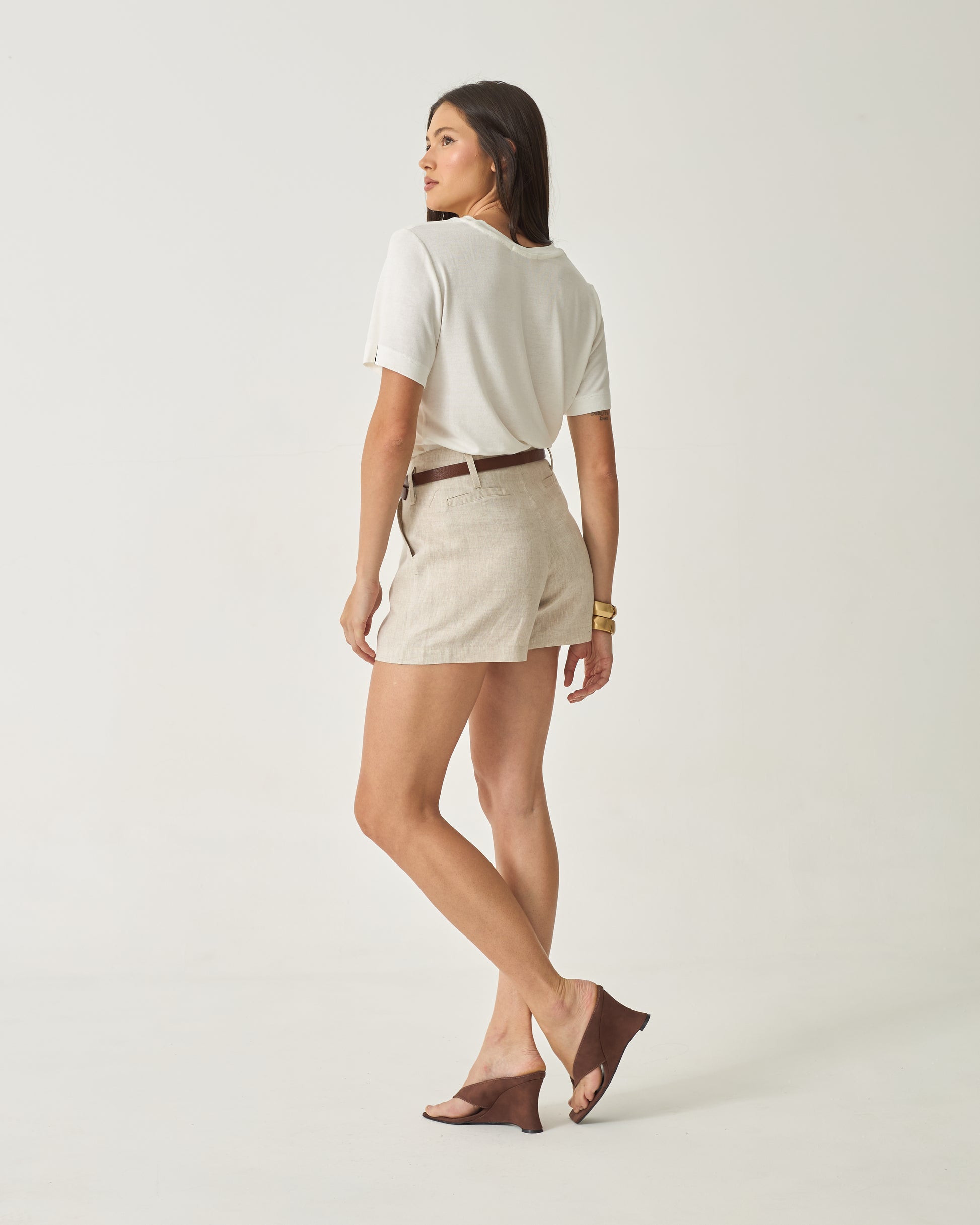 SHORTS ELLA - 100% LINHO