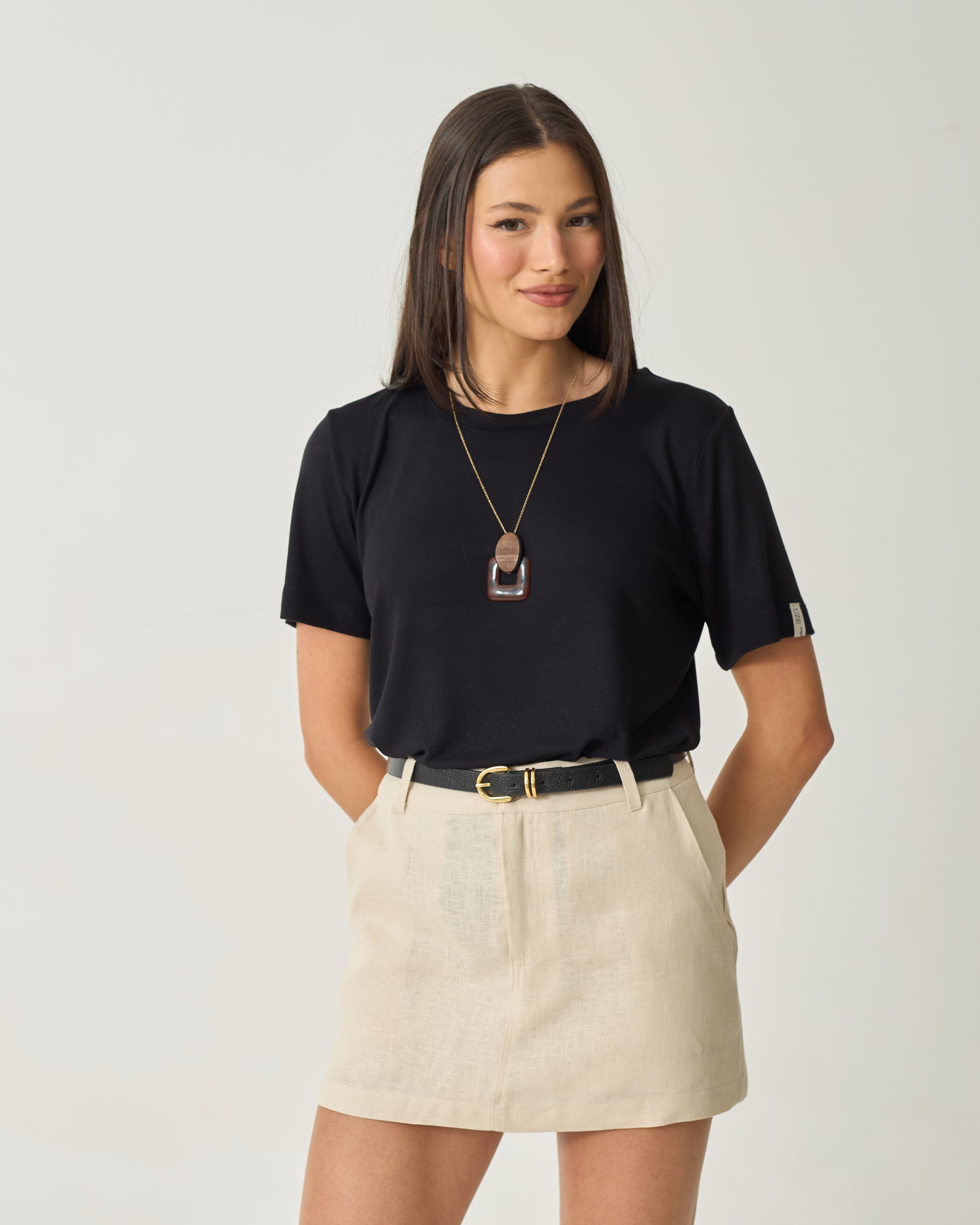 SHORTS SAIA IZZIE - 100% LINHO