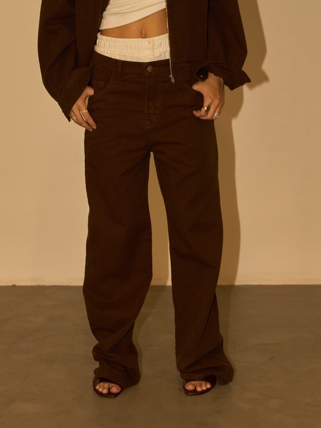 JAQUETA CARRY MARROM - DENIM