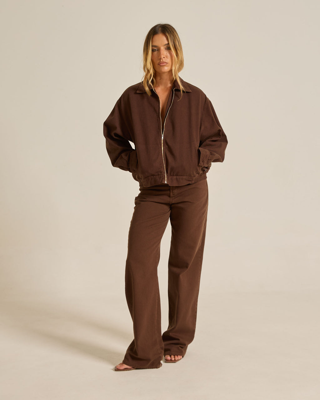 JAQUETA CARRY MARROM - DENIM