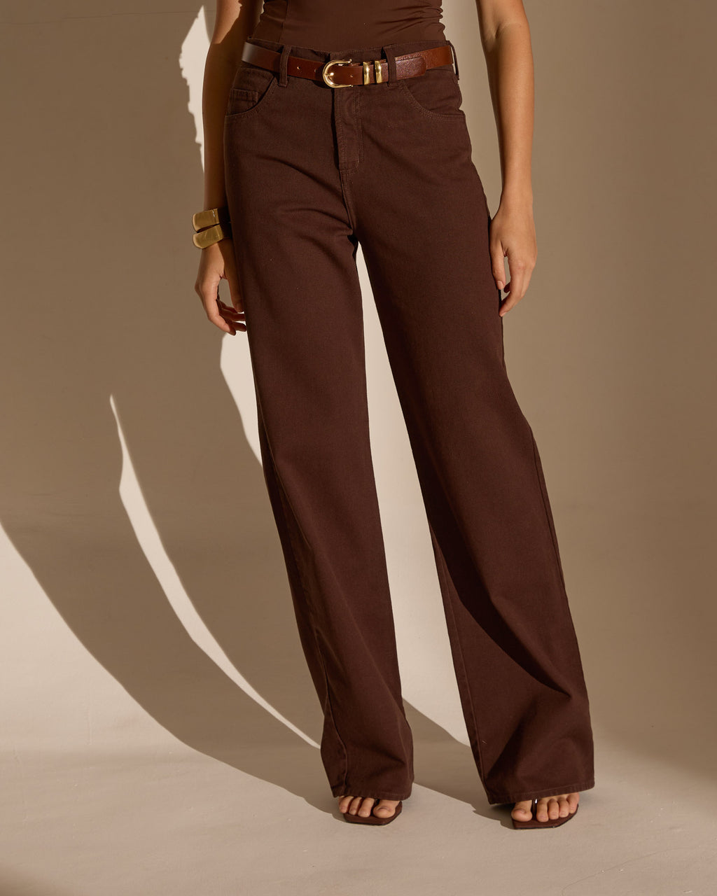 CALÇA HELENA MARROM - DENIM