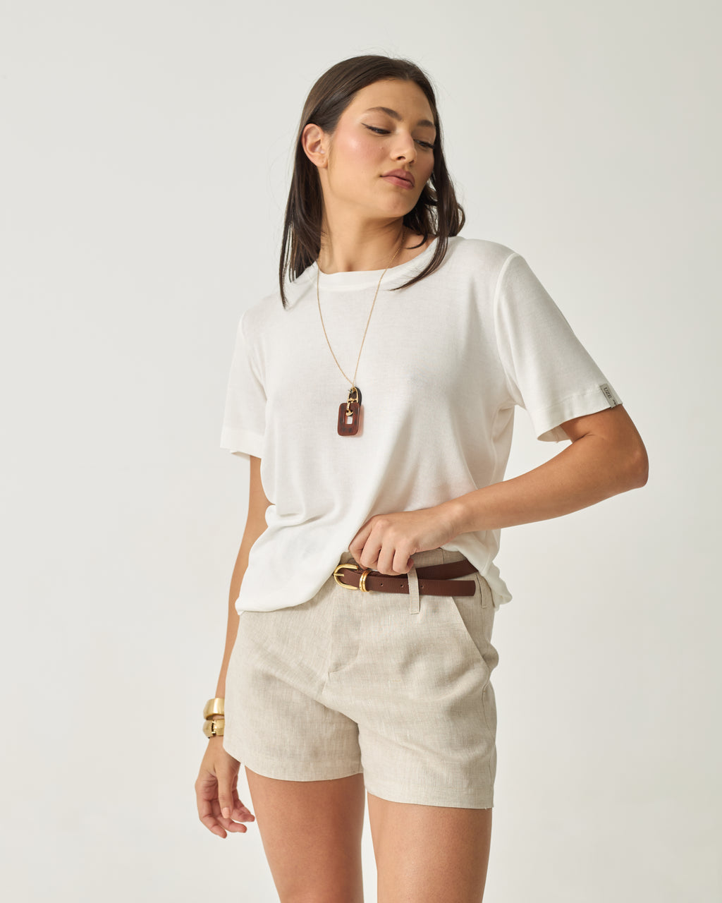 SHORTS ELLA - 100% LINHO