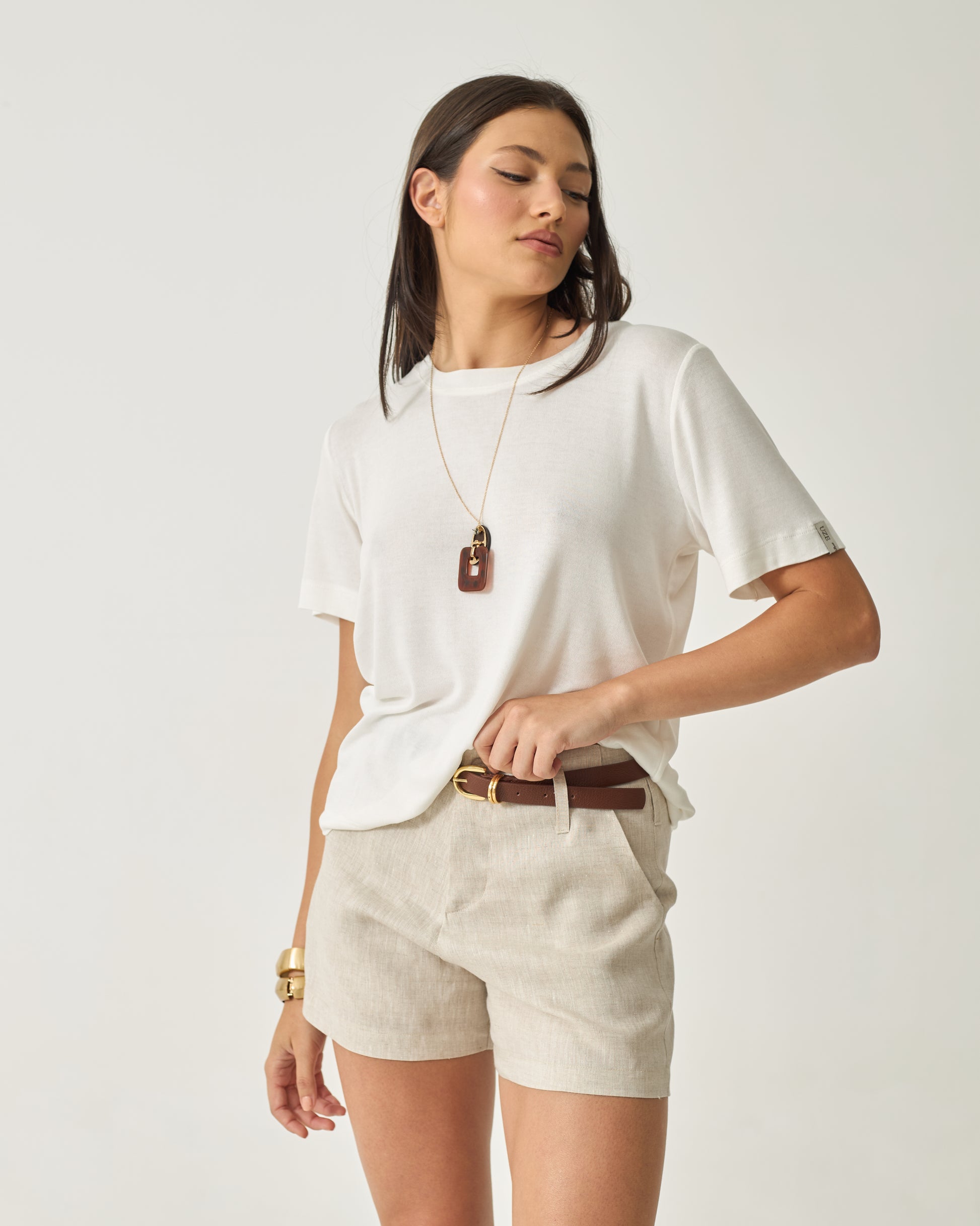 SHORTS ELLA - 100% LINHO