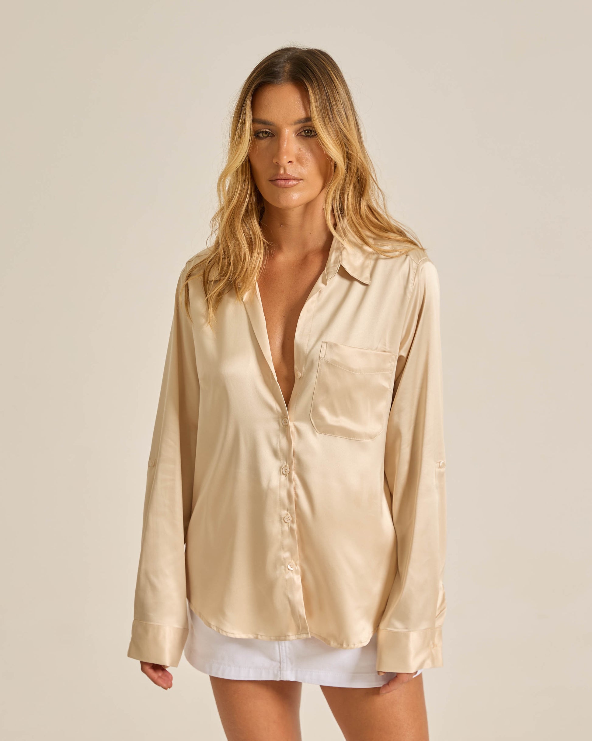 CAMISA MARY - ACETINADA