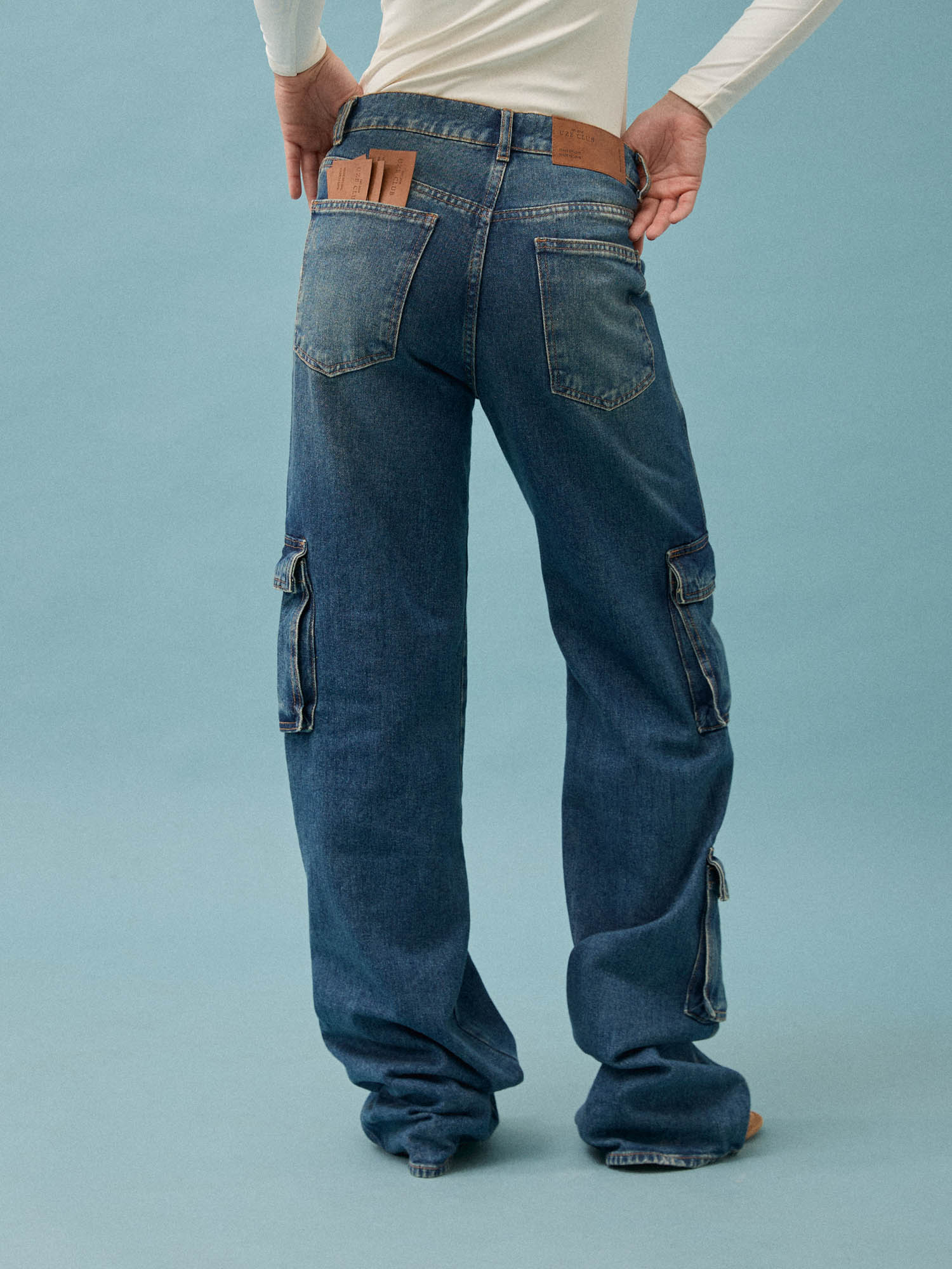 CALÇA CARGO DIRTY - DENIM