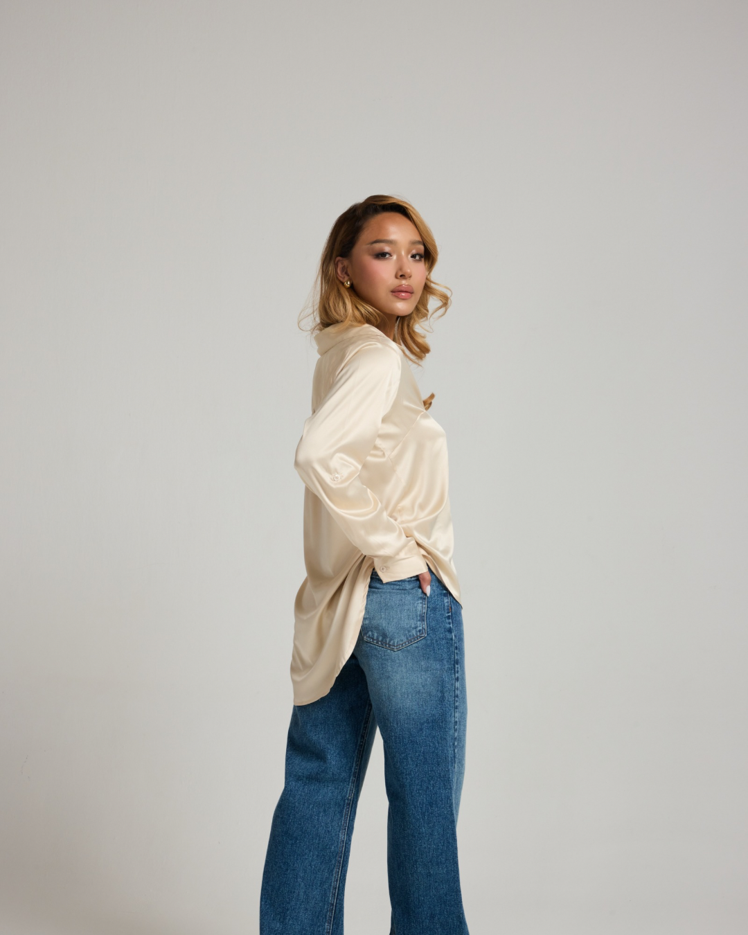CAMISA MARY - ACETINADA