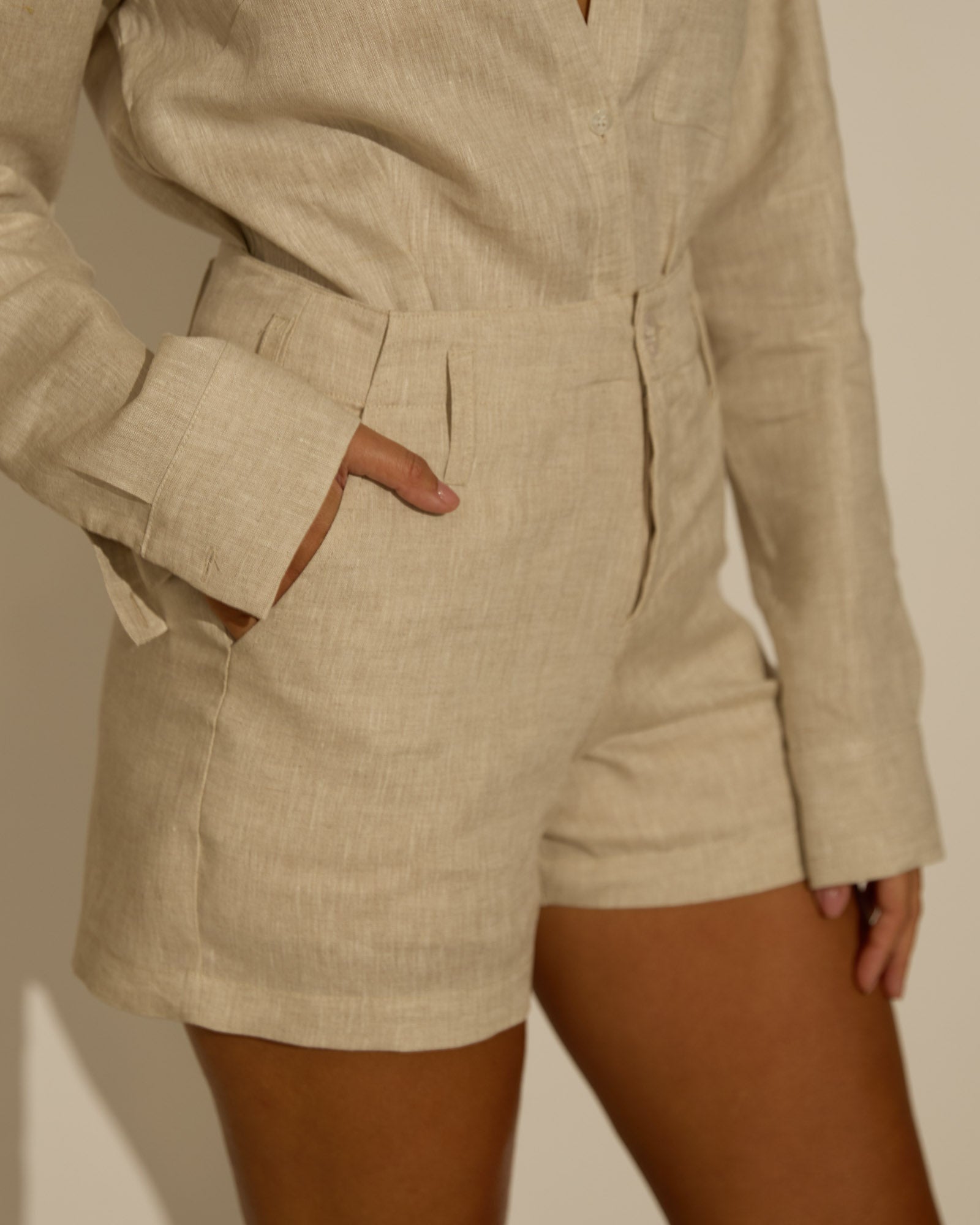 SHORTS ELLA - 100% LINHO