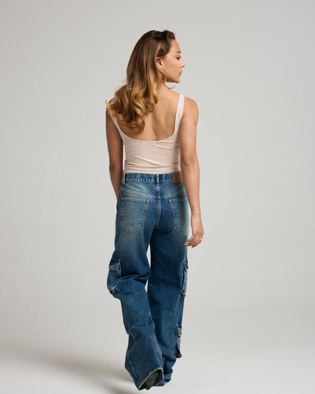 CALÇA CARGO DIRTY - DENIM