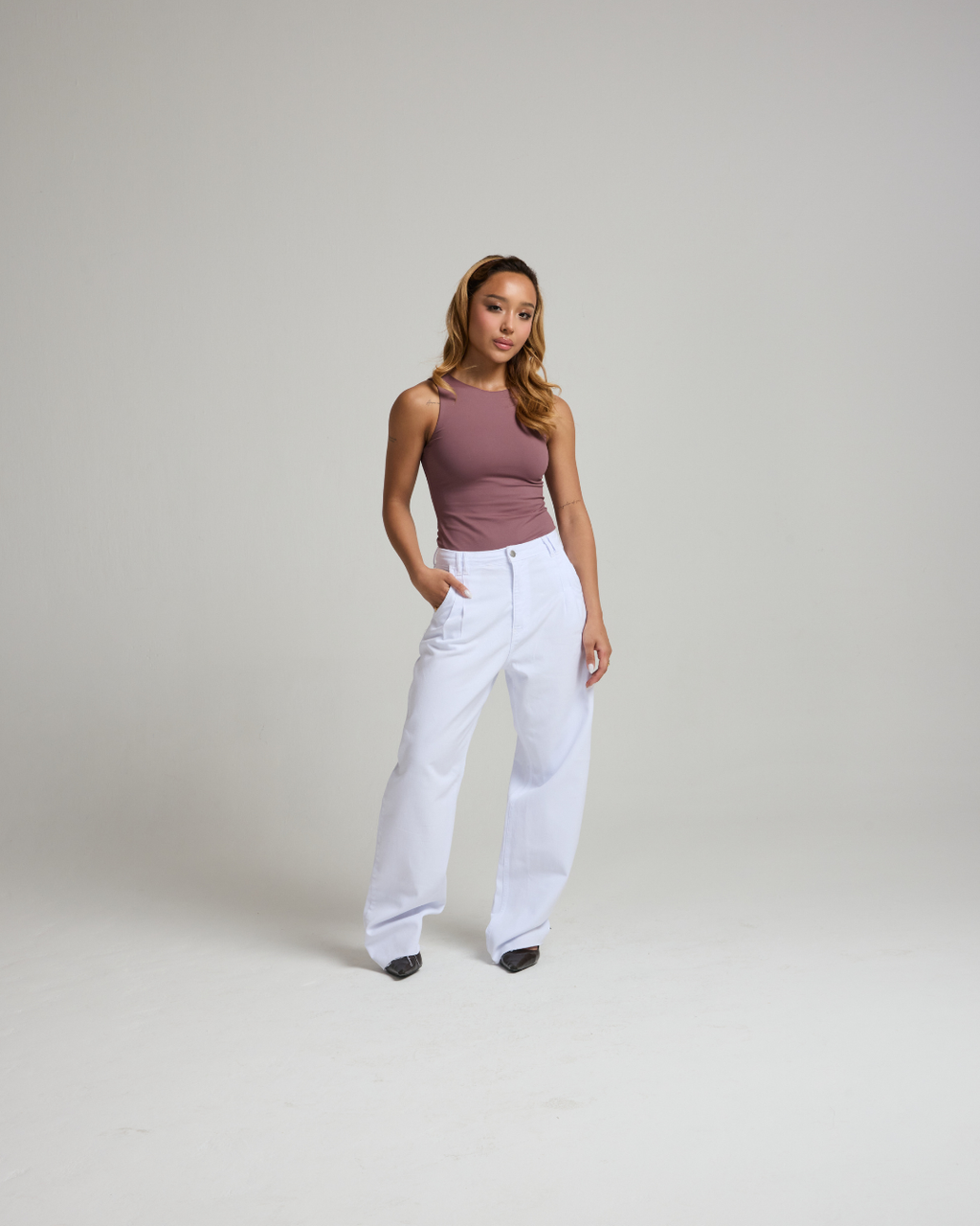 CALÇA CLHOE BRANCA - DENIM