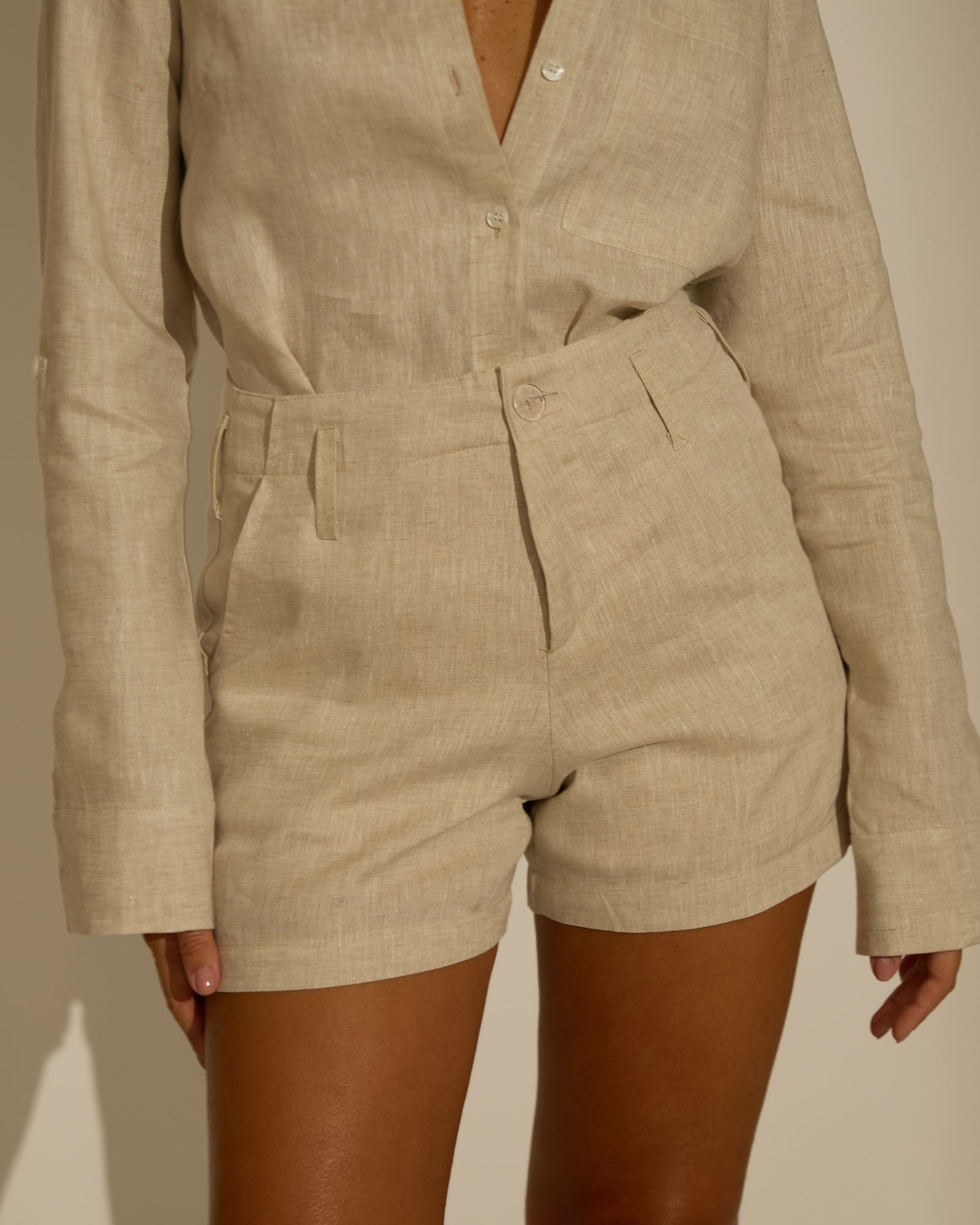 SHORTS ELLA - 100% LINHO