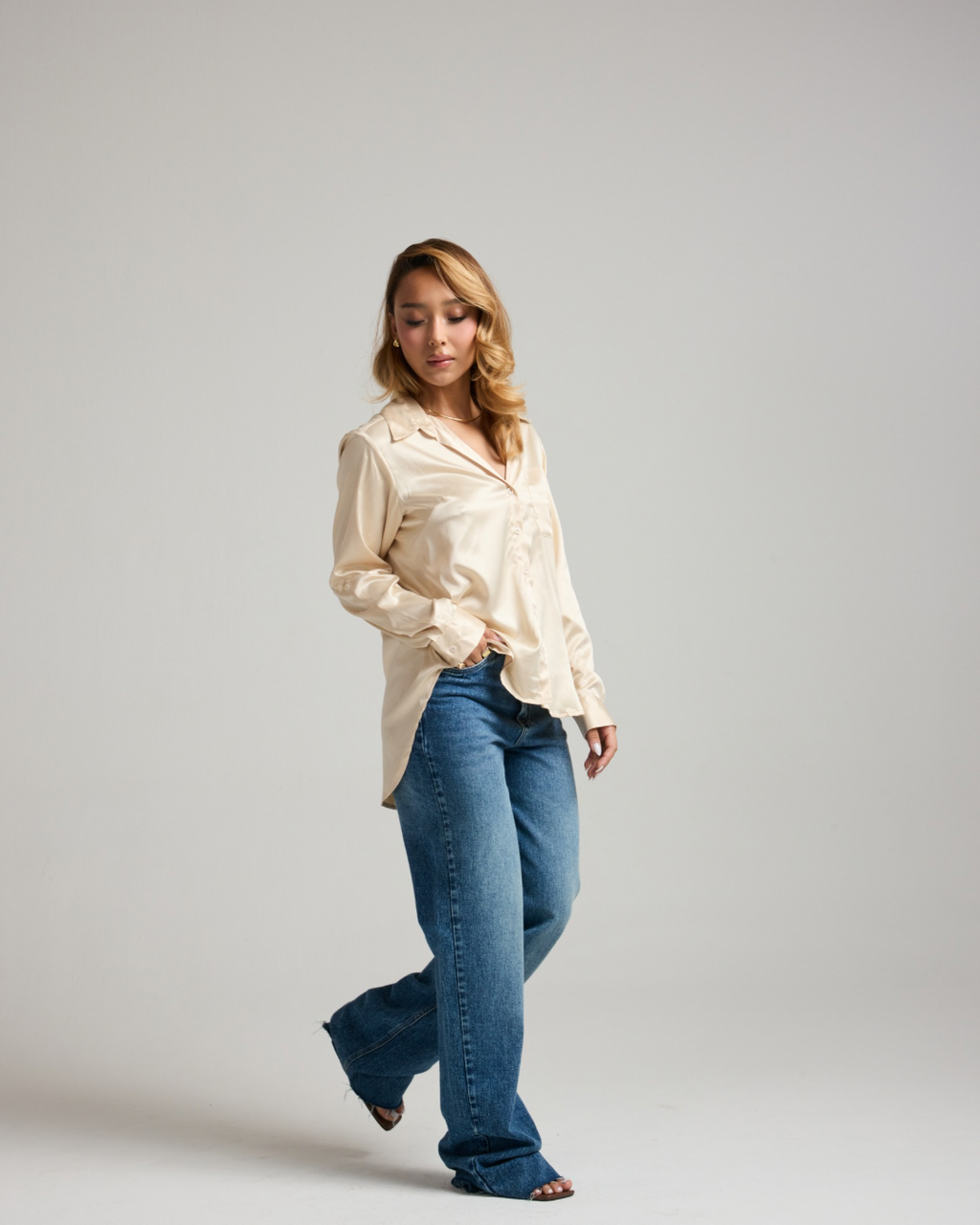 CAMISA MARY - ACETINADA
