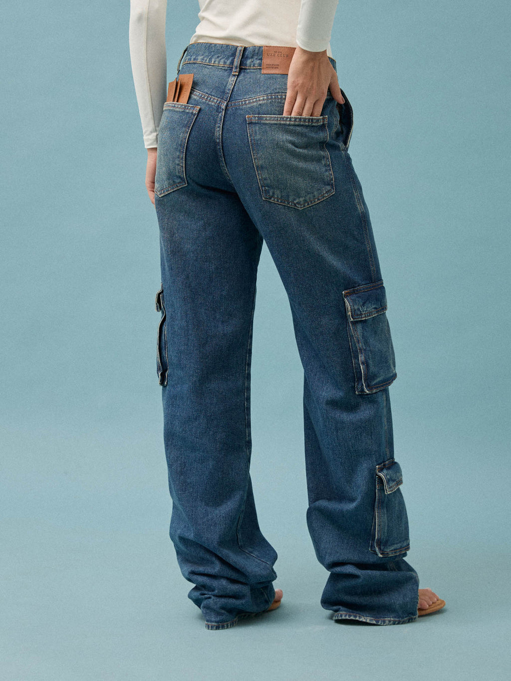 CALÇA CARGO DIRTY - DENIM