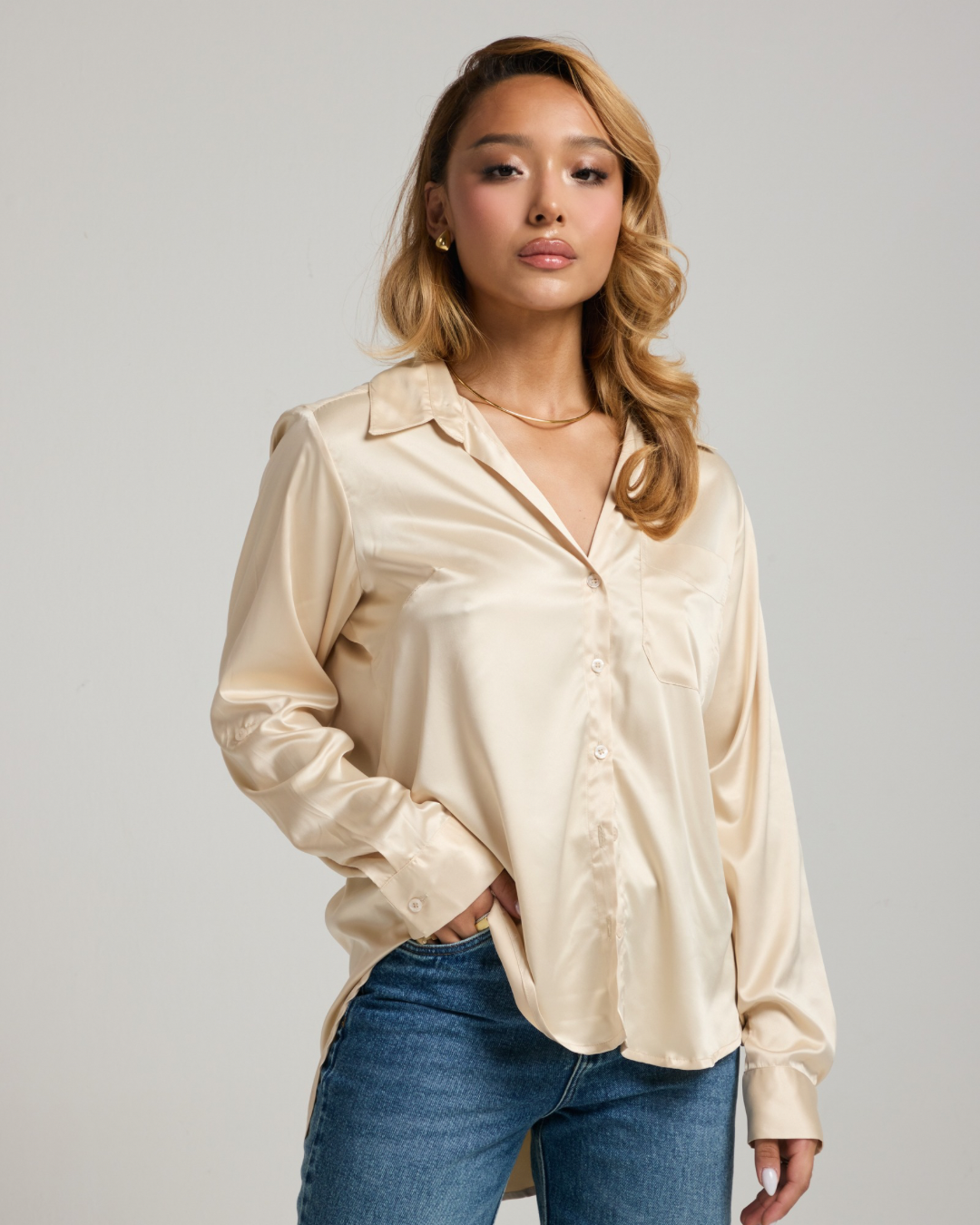 CAMISA MARY - ACETINADA