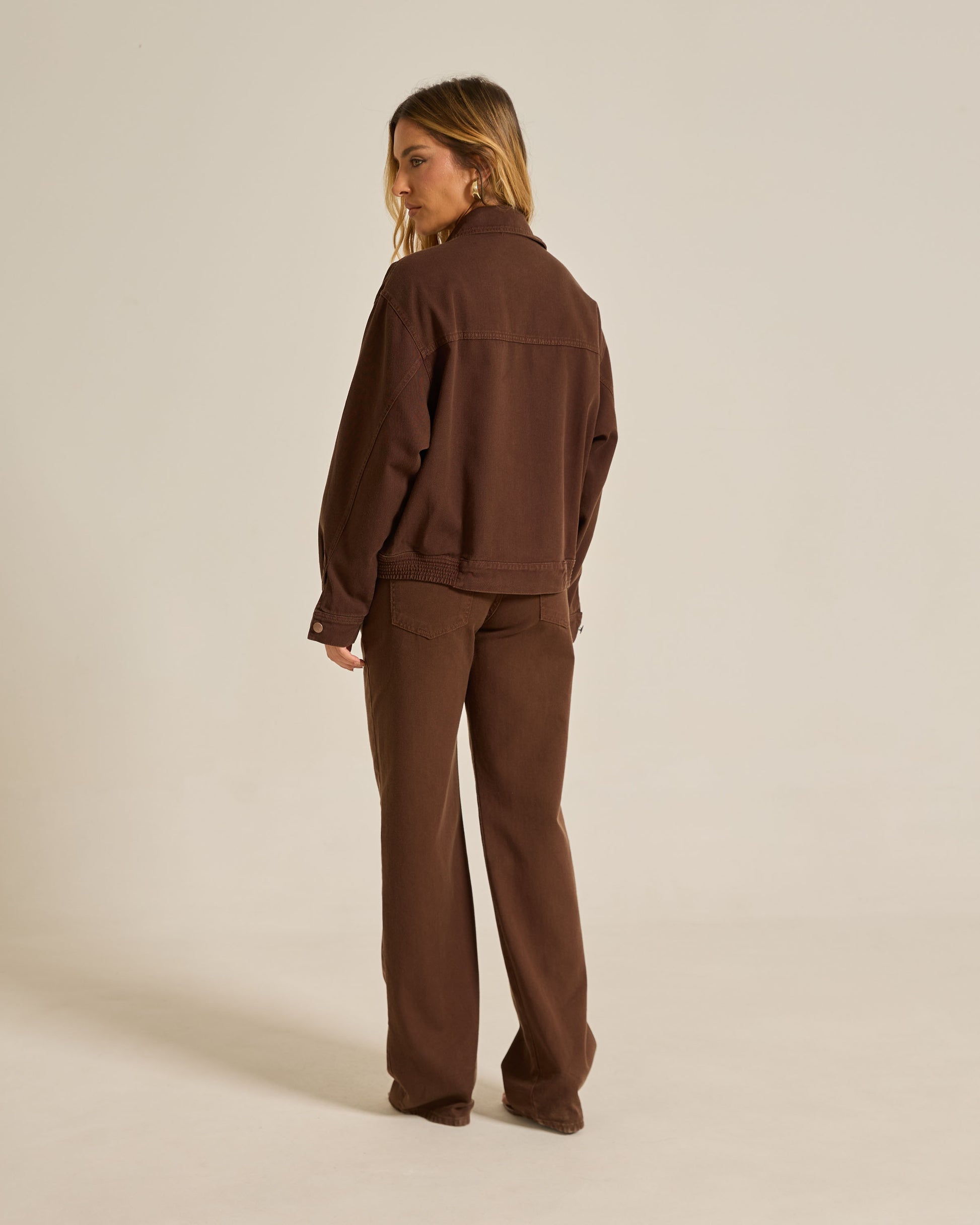 JAQUETA CARRY MARROM - DENIM